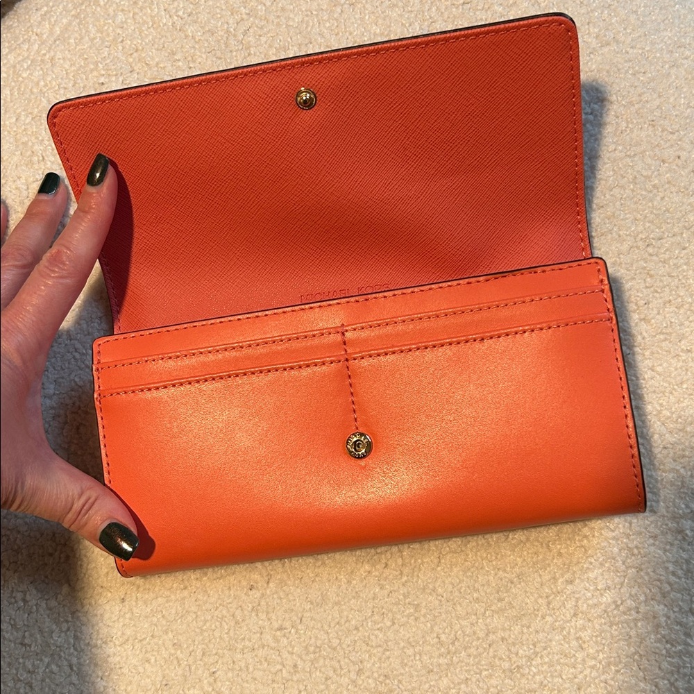 Michael Kors Red and Coral Wallet - Picture 6 of 7